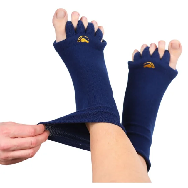 HappyFeet Adjustační ponožky extra stretch Navy vel. 43–46 1 pár