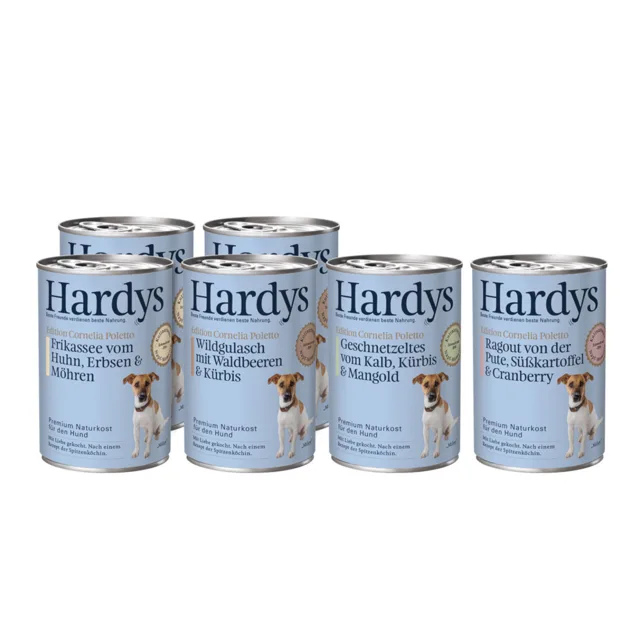 Hardys Edition Cornelia Poletto Mixtray 6 x 400 g - míchané balení (zvěřina, kuřecí, telecí, krůtí)