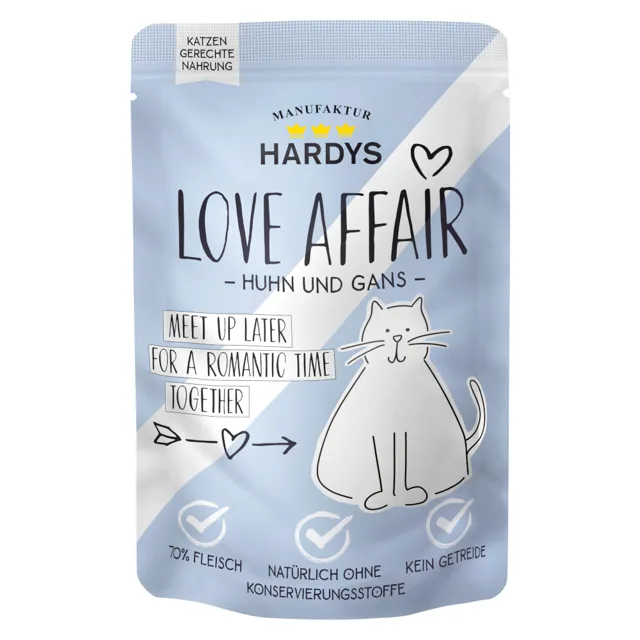 Hardys LOVE AFFAIR 12 x 100 g - Kuřecí a bažant