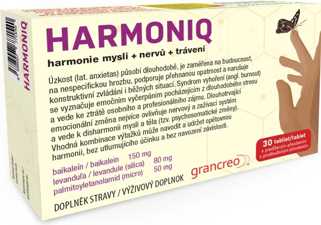 HARMONIQ harmonie mysli+nervů+trávení 30 tablet