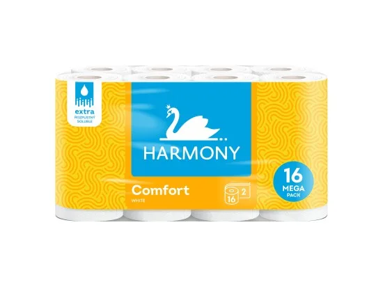 Harmony Comfort White toaletní papír 2 vrstvy 16 ks