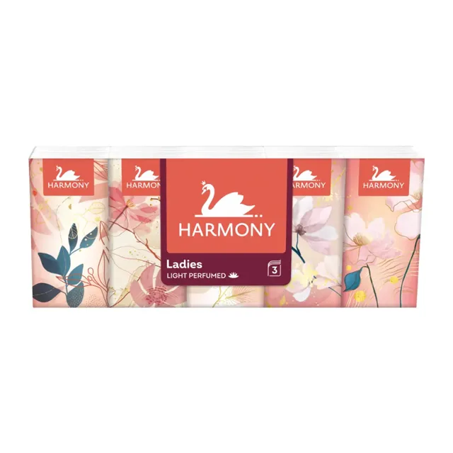 Harmony Papírové kapesníky Ladies' Light Perfumed, 3vrstvé 10 ks