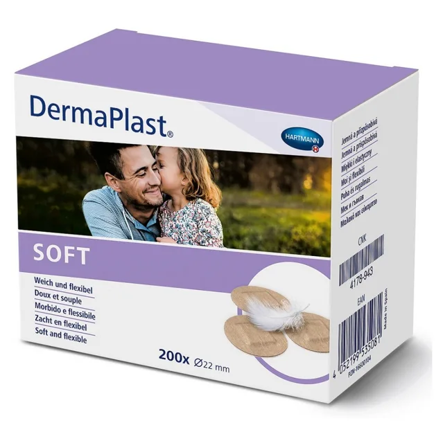 HARTMANN Dermaplast rychloobvaz soft spots kulaté 200 ks