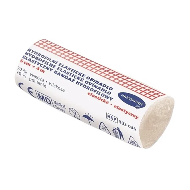 HARTMANN Hydrofilní elastické obinadlo 6cm x 4m
