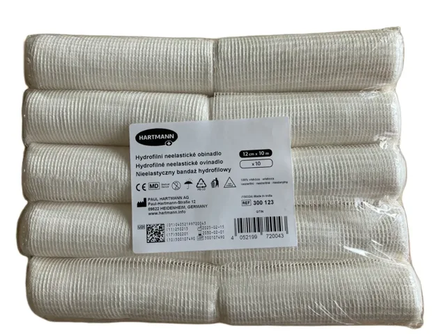 Hartmann Hydrofilní neelast.obinadlo 12 cm x 10 m 10 ks