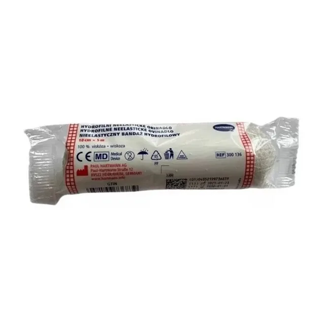 Hartmann Hydrofilní neelastické obinadlo 10cm x 5m