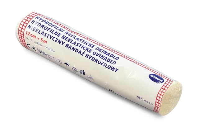 Hartmann Hydrofilní neelastické obinadlo 12 cm x 5 m 1 ks