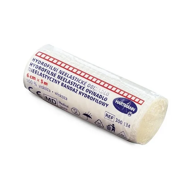 HARTMANN Hydrofilní neelastické obinadlo 6cm x 5m
