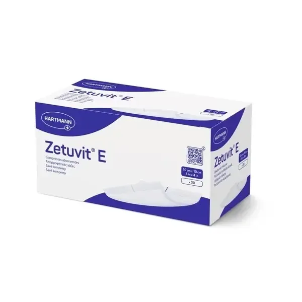 Hartmann Zetuvit E savé kompresy 10 x 10 cm 50 ks