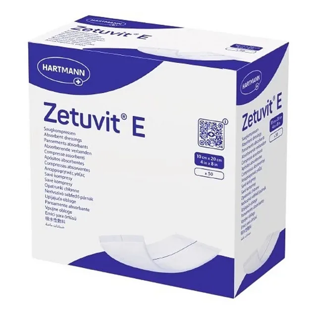HARTMANN Zetuvit E savé kompresy 10x20cm 50 kusů