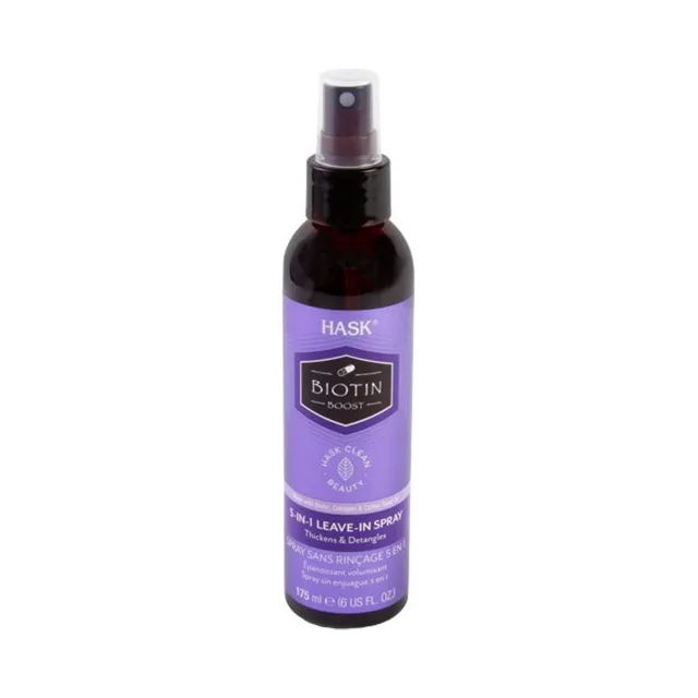 HASK Biotin Boost 5v1 leave-in bezoplachový posilující sprey na vlasy, 175 ml