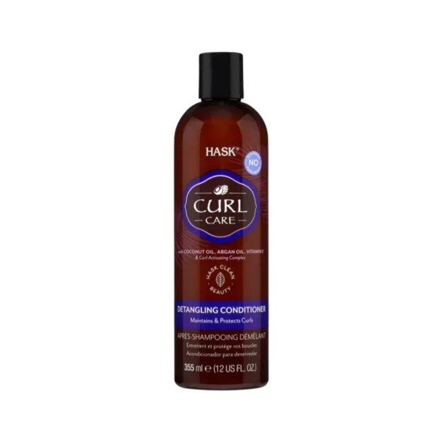 HASK Curl Care kondicionér pro vlnité a kudrnaté vlasy s kokosovým a arganovým olejem, 355 ml