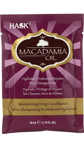 HASK Macadamia oil hydratační kondicionér/maska na vlasy, 50 ml