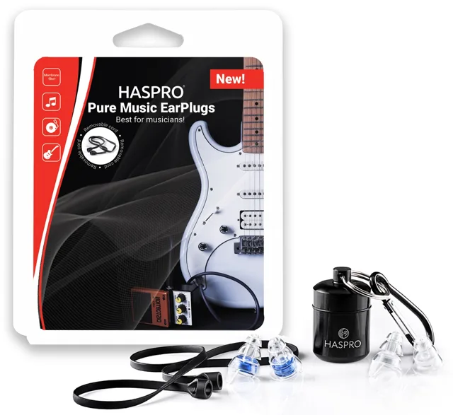 HASPRO Music - Concerts špunty do uší pro muzikanty, 2 x 2ks, modré