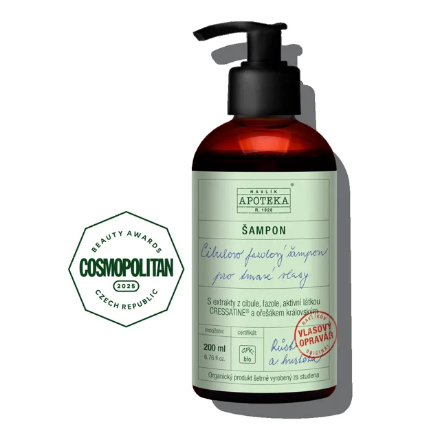 Havlíkova apotéka Cibulovo fazolový šampon na tmavé vlasy Velikost: 200 ml