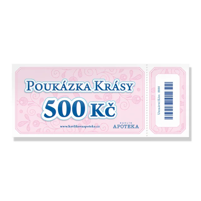 Havlíkova apotéka Dárková poukázka 500 Kč