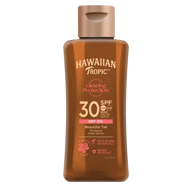 Hawaiian Tropic Glowing Protection Dry Oil SPF30 cestovní balení 75 ml