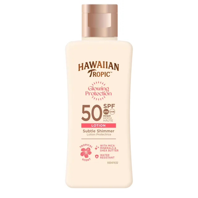 Hawaiian Tropic Glowing Protection Sun Lotion Mini SPF50 cestovní balení 75 ml