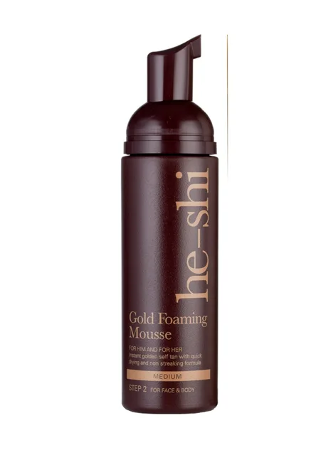 he-shi Gold Foaming Mousse samoopalovací pěna 150 ml