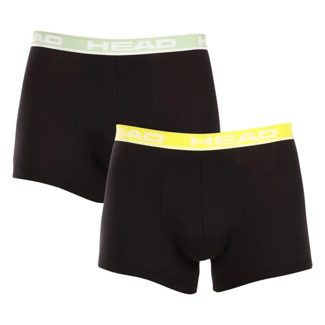 HEAD 2PACK pánské boxerky černé (701202741 023) M