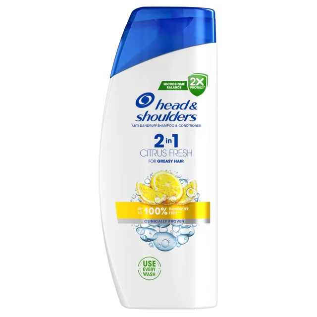Head&Shoulders Fresh Citrus 2v1 Šampon a kondicionér proti lupům 625 ml