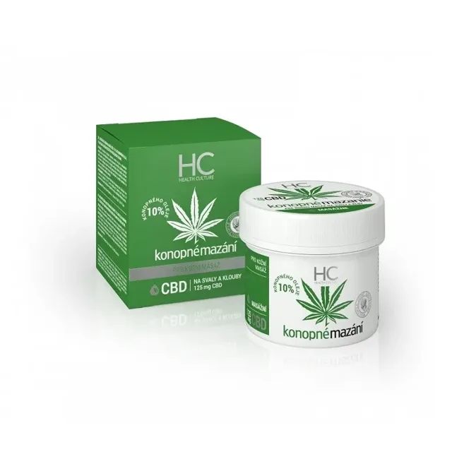Health Culture CBD konopné mazání masáž 125 ml