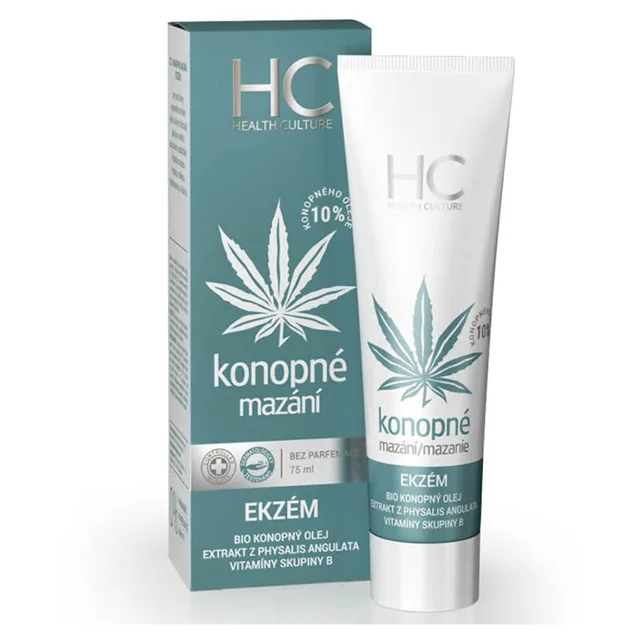 HEALTH CULTURE Konopné mazání ekzém 75 ml