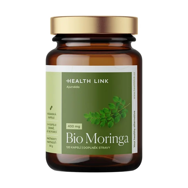 HEALTH LINK BIO Moringa kapsle 400 mg 120 kapslí