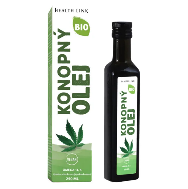 HEALTH LINK Konopný olej BIO 250 ml