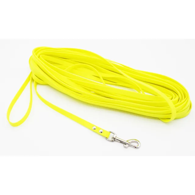 Heim BioThane® vodítko, neonově žluté - délka 20 m, šířka 13 mm