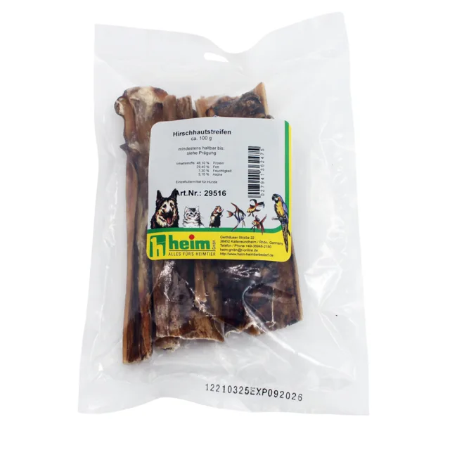 Heim proužky z jelení kůže - 100 g