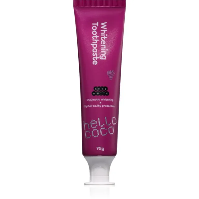 hello coco Whitening Toothpaste Grape bělicí zubní pasta s příchutí 75 g