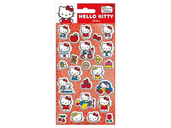 Hello Kitty 3D samolepky 25 ks
