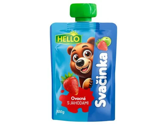 Hello ovocná svačinka s jahodami 100 g