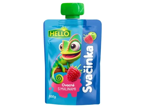 Hello ovocná svačinka s malinami 100 g