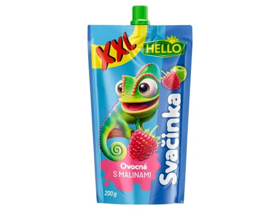 Hello ovocná svačinka s malinami 200 g