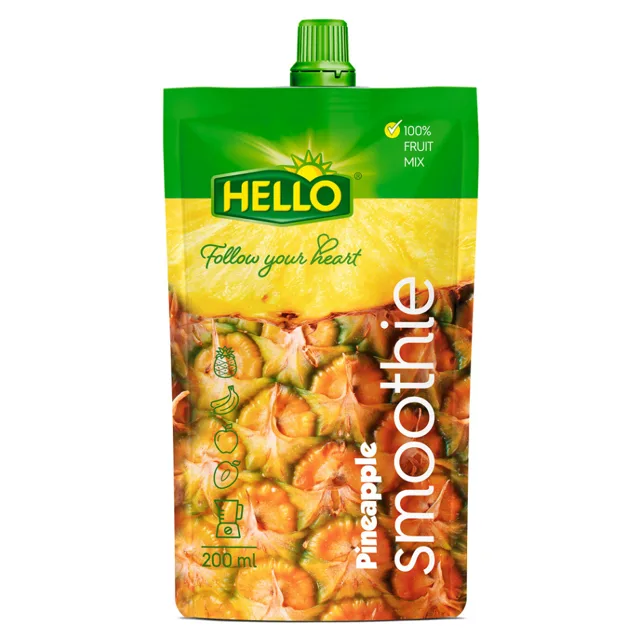 HELLO Smoothie ananas kapsička 200 ml x 10 kusů