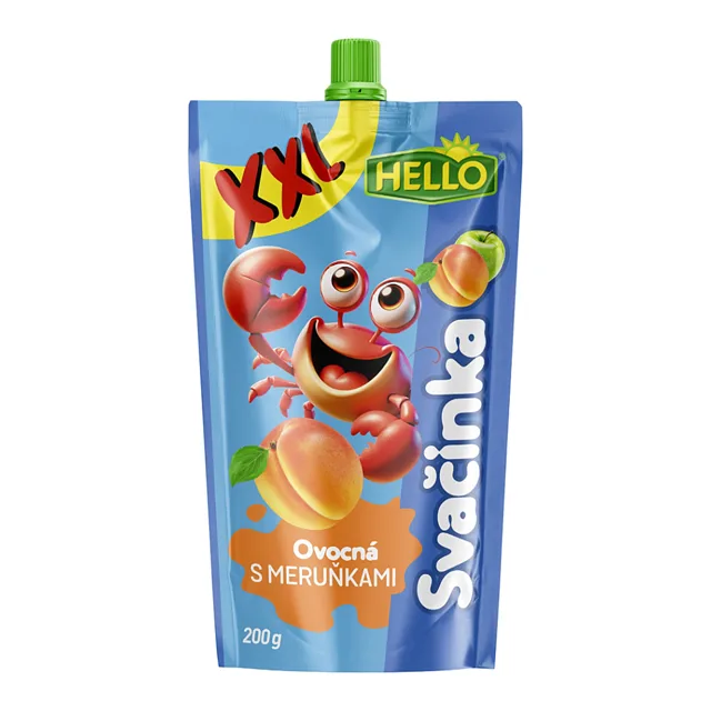 HELLO XXL kapsička s meruňkami 200 g x 10 kusů