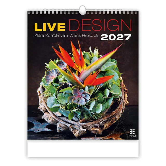Helma Nástěnný kalendář Live Design 2027 45 × 52 cm