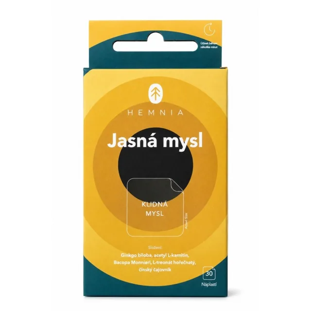 HEMNIA Jasná mysl náplast 30 ks