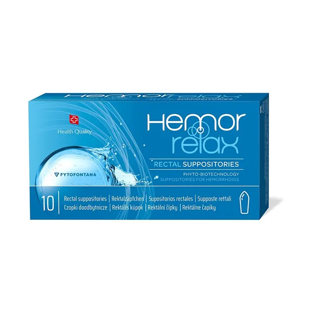 HEMORRELAX Rektální čípky 10 kusů