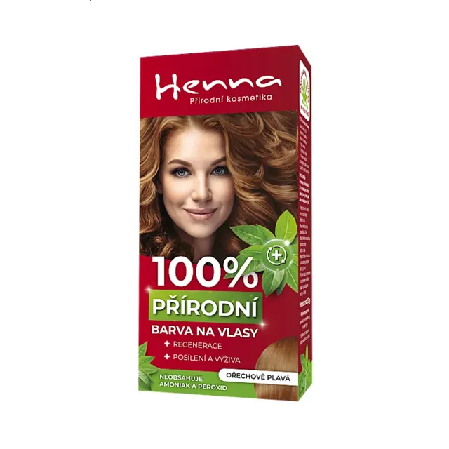 Henna Přírodní barva na vlasy ořechově plavá