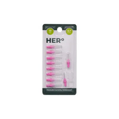 Herbadent HERo 0,7 mm náhradní mezizubní kartáček 10 ks