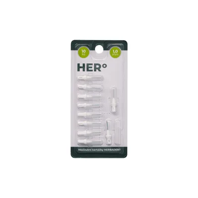 Herbadent HERo 1,0 mm náhradní mezizubní kartáček 10 ks