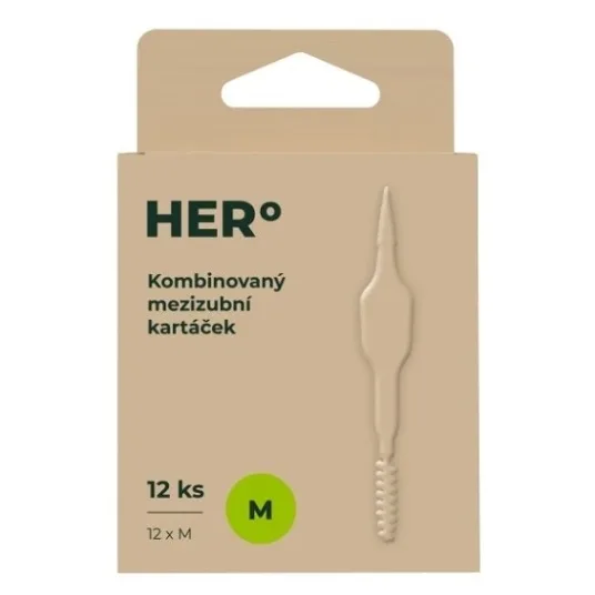 HERBADENT Hero Mezizubní kartáčky  M 12 kusů