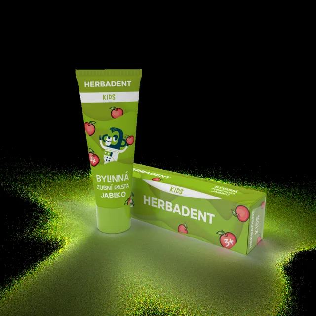 Herbadent Kids Bylinná zubní pasta jablko 75 g
