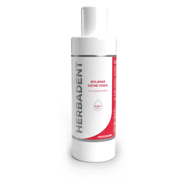 HERBADENT Professional Bylinná ústní voda CHX 0,12 % 240 ml