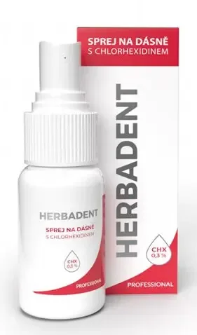 Herbadent Professional Sprej na dásně s chlorhexidinem 25 ml