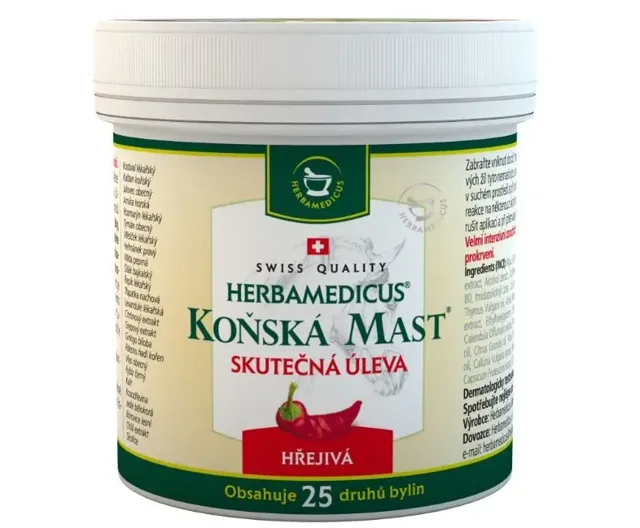 Herbamedicus koňská mast hřejivá 250 ml