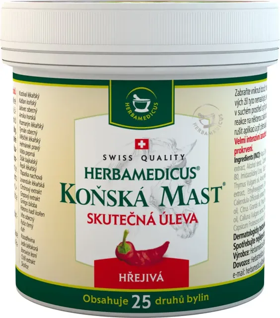 Herbamedicus koňská mast hřejivá 500 ml